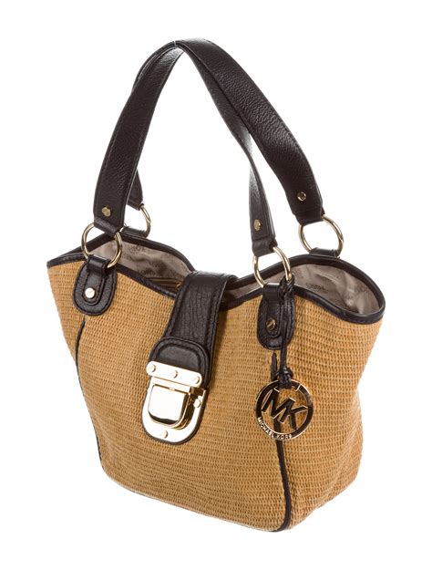 mk straw bag